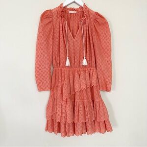 Ulla Johnson Josette Eyelet Ruffle Hem Dress